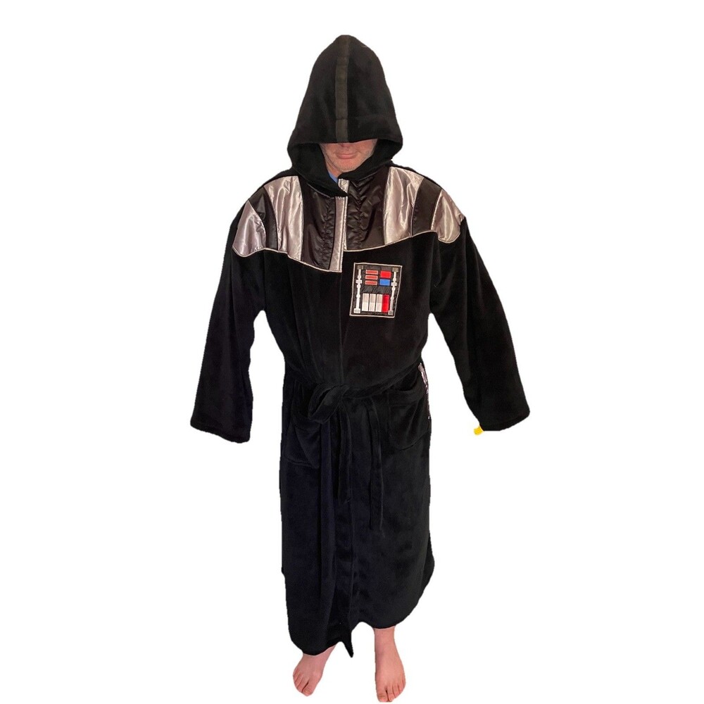 Star Wars Darth Vader Hooded Men’s Bathrobe Size XXXL Halloween Costume Party